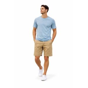 ROEBUCK & CO. Khaki Flat Front Stretch Shorts Men's Size 38 Casual Classic Chino